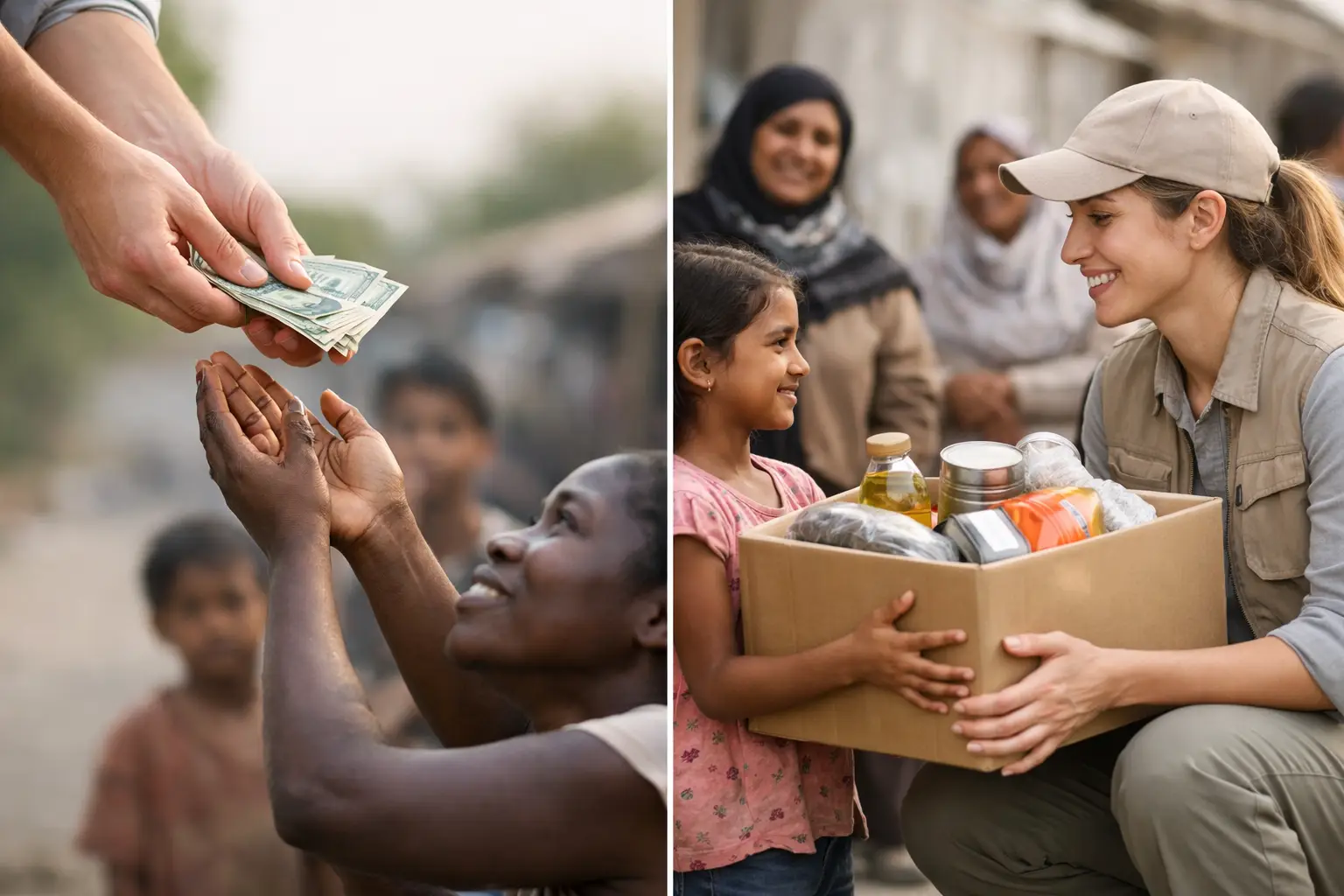 Direct Aid Versus Traditional Charity
